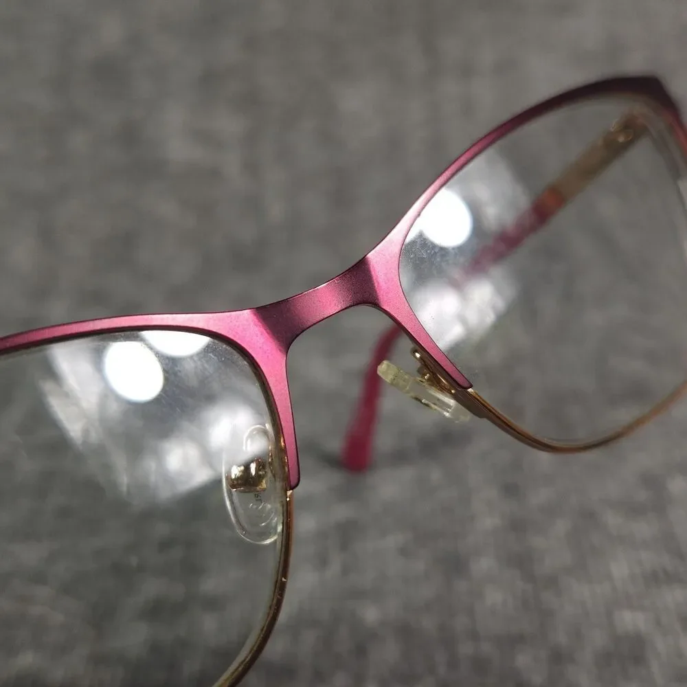 CoverGirl Eyeglasses Frames Only Women Pink Gold CG4005 076 Cat Eye 55-17-140
